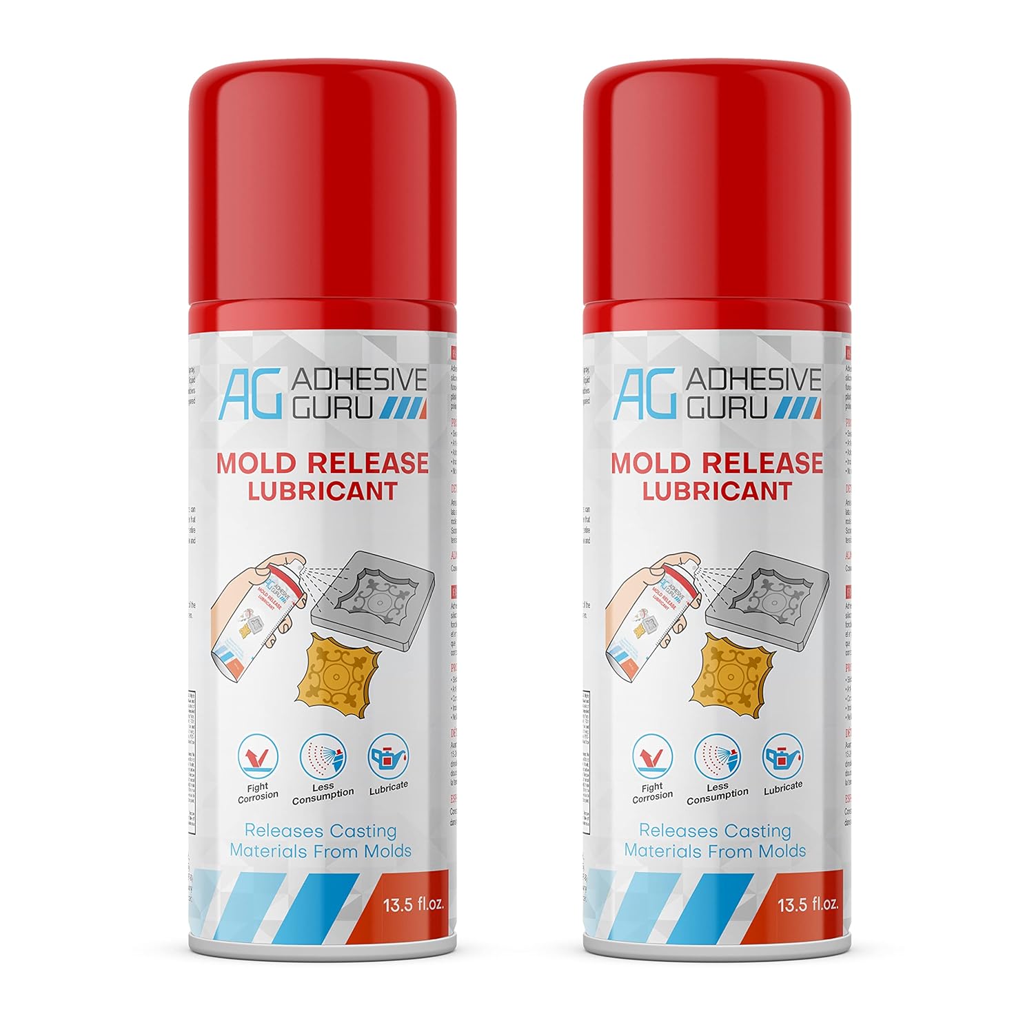 Adhesive Guru Silicone Mold Release Spray 13.5 oz (2 pack)