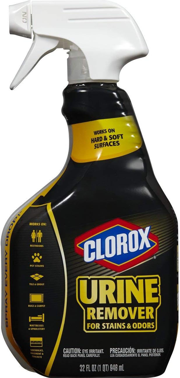 Clorox Pet Urine Remover for Stains and Odors, Spray Bottle, 24-Ounces