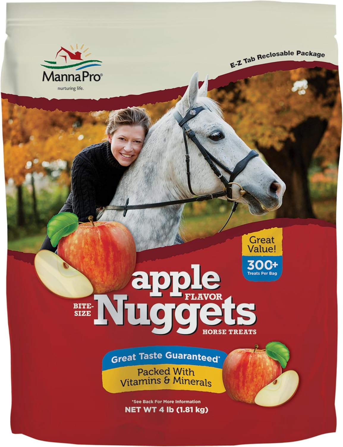 Manna Pro Bite-Size Nuggets for Horses - 4lbs