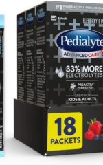 Pedialyte AdvancedCare Plus Drink Powder Packets, 0.6 oz, 18 Count