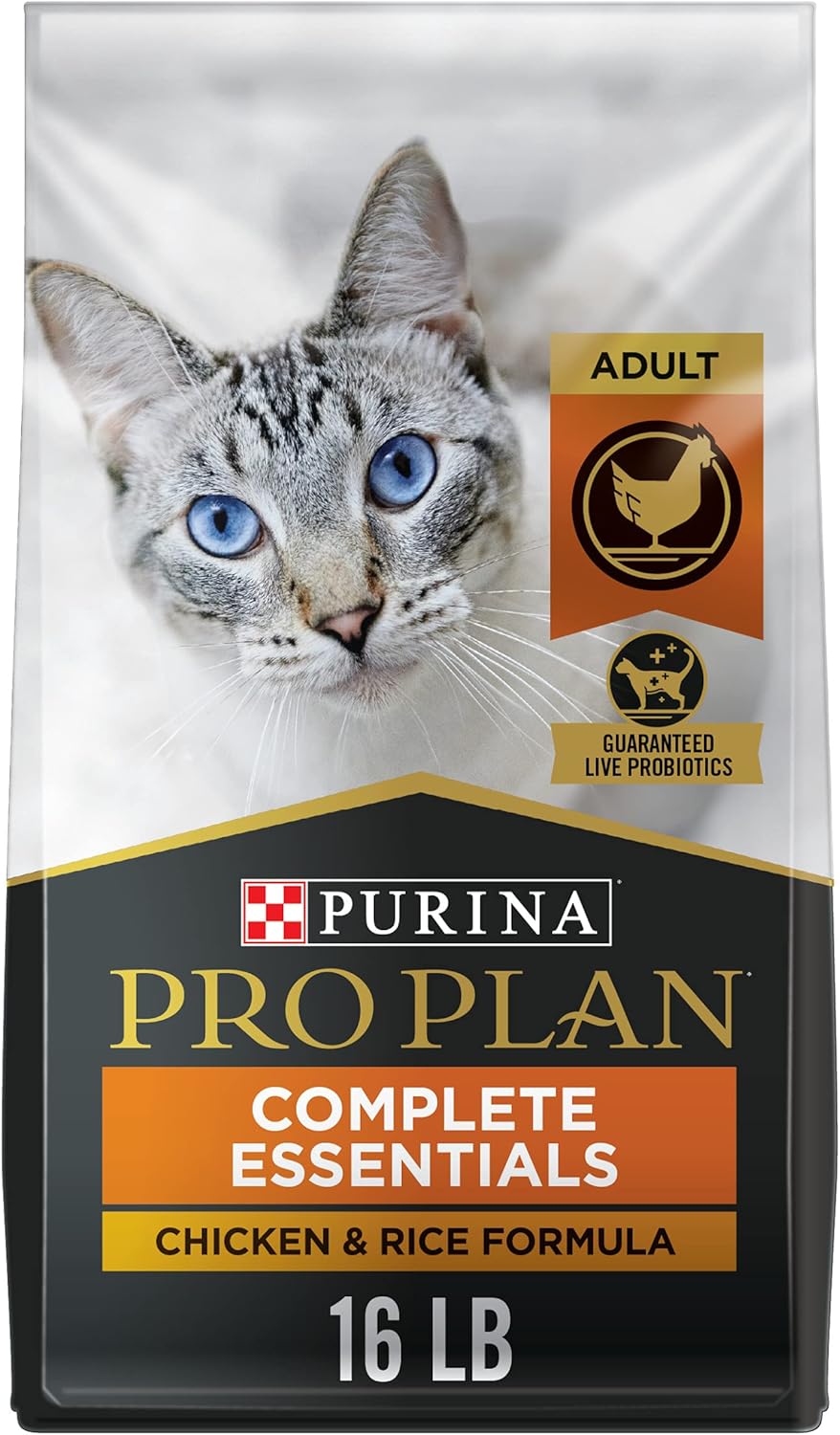 Purina Pro Plan With Probiotics, High Protein Dry Kitten Food, Chicken & Rice Formula - 16 Lb. Bag