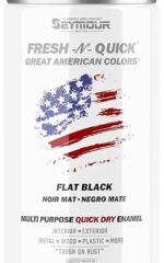 Seymour Paint 11-10 Fresh-N-Quick Multi-Purpose Spray Enamel Flat Black
