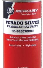 Mercury Marine Verado Silver Spray Can Touch Up Paint 12 oz